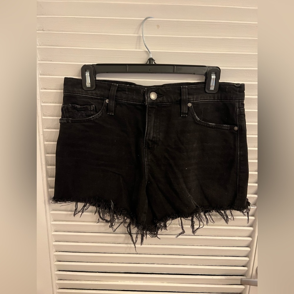 Hudson Black Denim Shorts